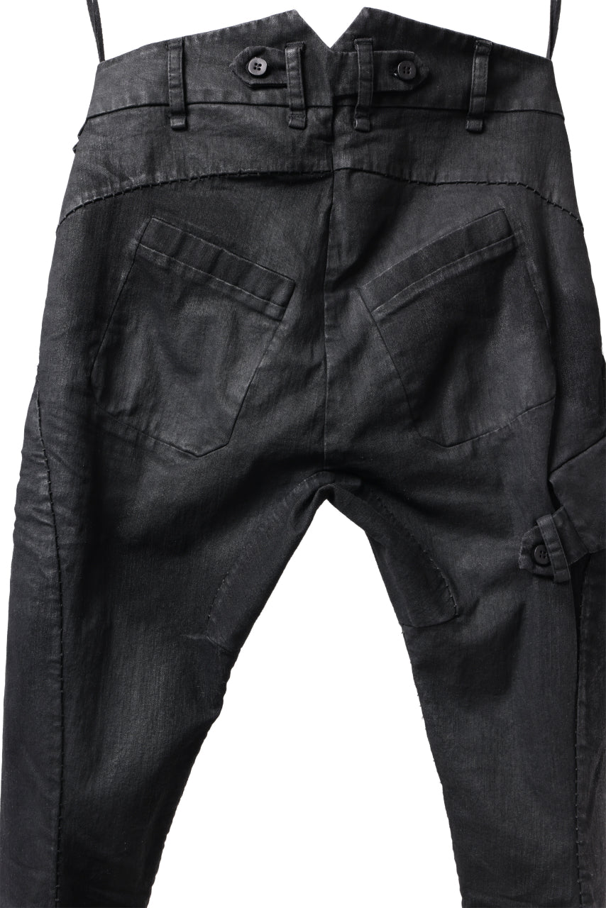 画像をギャラリービューアに読み込む, masnada SLIM JEANS / REPURPOSED STRETCH (BLACK HAND SMEARED RESIN)