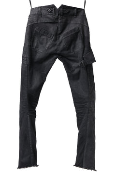 画像をギャラリービューアに読み込む, masnada SLIM JEANS / REPURPOSED STRETCH (BLACK HAND SMEARED RESIN)