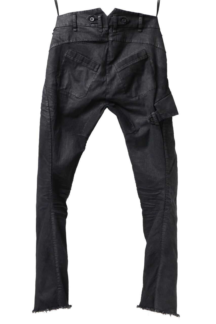 画像をギャラリービューアに読み込む, masnada SLIM JEANS / REPURPOSED STRETCH (BLACK HAND SMEARED RESIN)