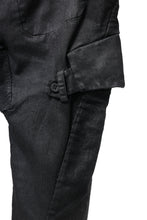 画像をギャラリービューアに読み込む, masnada SLIM JEANS / REPURPOSED STRETCH (BLACK HAND SMEARED RESIN)