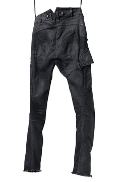 画像をギャラリービューアに読み込む, masnada SLIM JEANS / REPURPOSED STRETCH (BLACK HAND SMEARED RESIN)