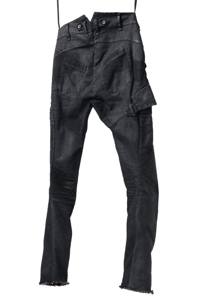 画像をギャラリービューアに読み込む, masnada SLIM JEANS / REPURPOSED STRETCH (BLACK HAND SMEARED RESIN)