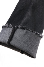 画像をギャラリービューアに読み込む, masnada SLIM JEANS / REPURPOSED STRETCH (BLACK HAND SMEARED RESIN)