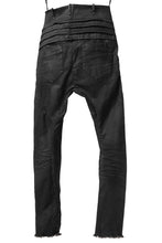 画像をギャラリービューアに読み込む, masnada BAGGY JEANS / REPURPOSED STRETCH (BLACK HAND SMEARED RESIN)