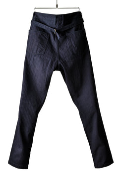 Load image into Gallery viewer, sus-sous horseman slim trousers with zukku (INDIGO)