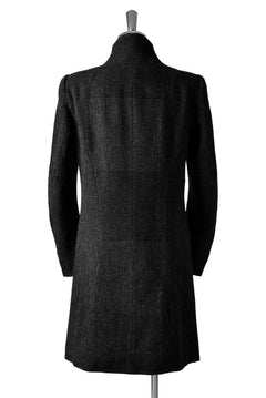 Load image into Gallery viewer, blackcrow standcollar tailorcoat (wool dark check)