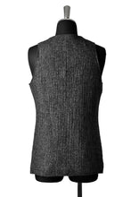 Load image into Gallery viewer, blackcrow tailor vest (wool linen fulling) (GREY)