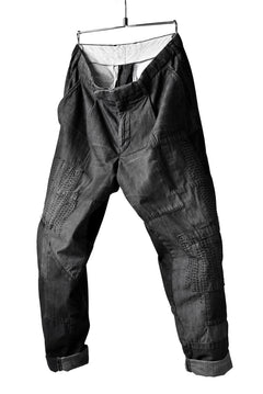 Load image into Gallery viewer, ISAMU KATAYAMA BACKLASH BORO TAPERED PANTS (BLACK)