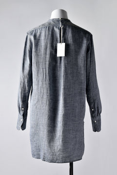 Load image into Gallery viewer, sus-sous band collar chambray shirt (BLUE)