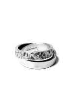 画像をギャラリービューアに読み込む, Holzpuppe Double banded Silver ring texture-1