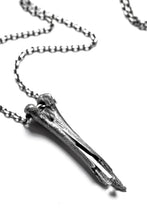 Load image into Gallery viewer, Holzpuppe exclusive Femur Bone Pendants with Green Tourmalinated Quartz