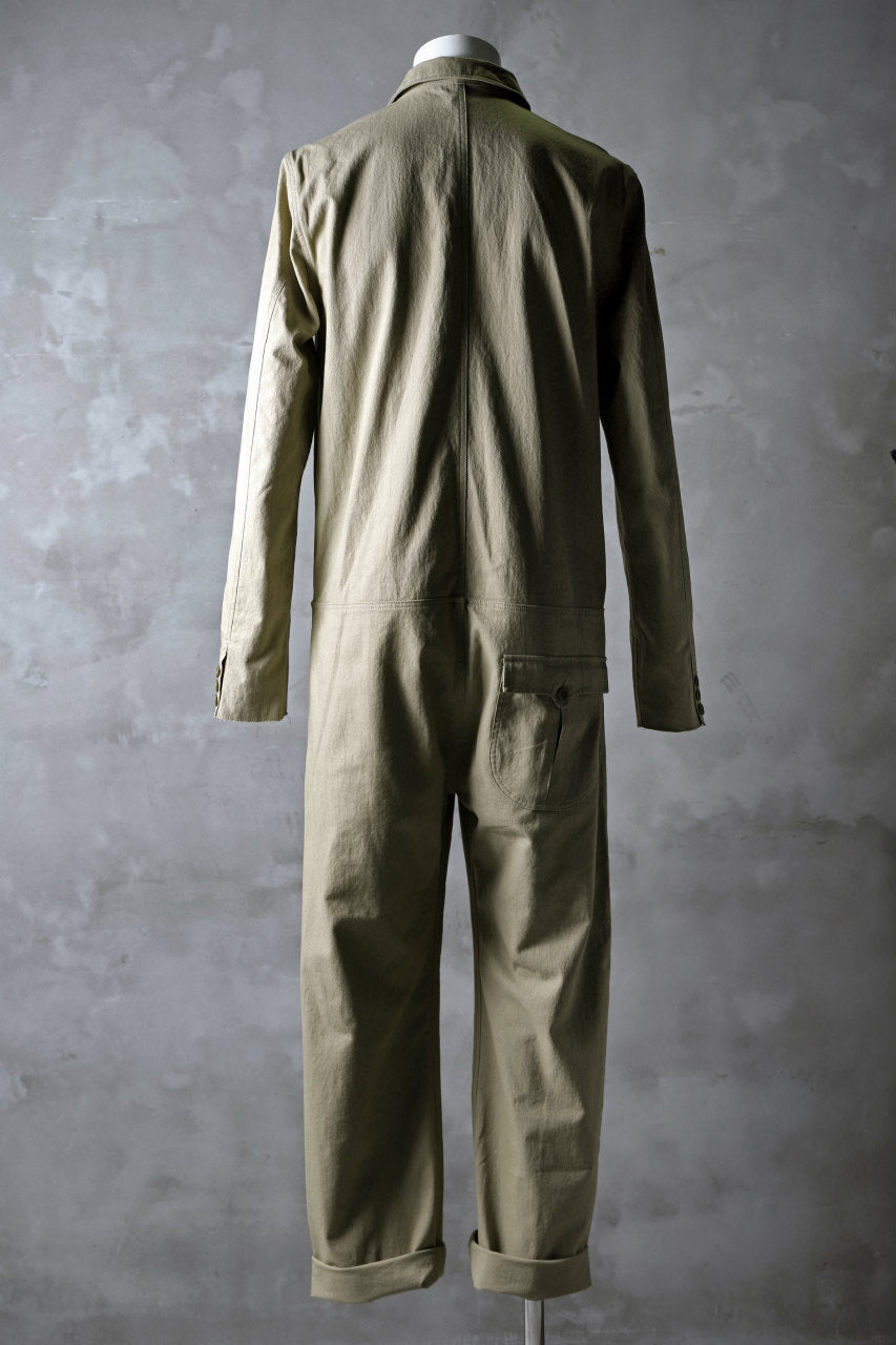 blackcrow all in one suits / cotton woven (BEIGE)