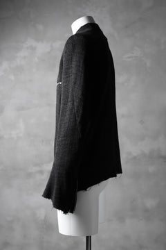 Load image into Gallery viewer, blackcrow raglan zip blouson / cotton&hemp double faces (charcoal)