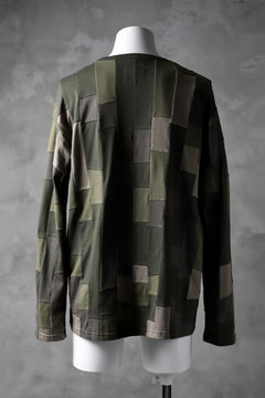 Load image into Gallery viewer, ISAMU KATAYAMA BACKLASH PATCHWORK-PRODUCTION JERSEY TOPS (KHAKI)