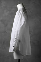 画像をギャラリービューアに読み込む, KLASICA SABRON HALF BUTTON PULLOVER SHIRT / TYPE-WRITER CLOTH (WHITE)