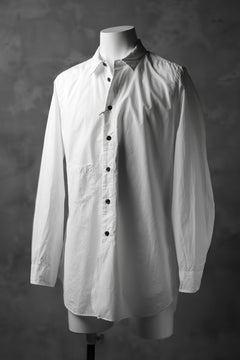 画像をギャラリービューアに読み込む, KLASICA SABRON BUTTON FRY SHIRT / TYPE-WRITER CLOTH (WHITE)