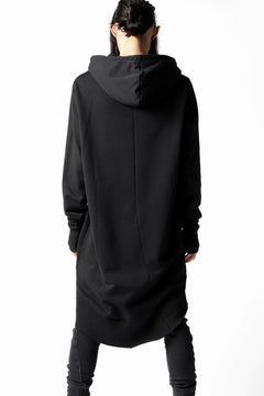 画像をギャラリービューアに読み込む, thomkrom BRUSHED BACK LONG HOODIE / FRENCH-TERRY (BLACK)