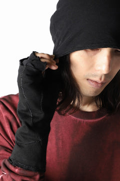 画像をギャラリービューアに読み込む, thomkromBEANY CAP / JERSEY OVERLOCKED (BLACK)