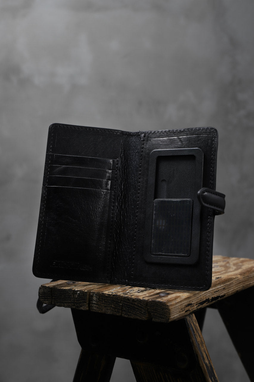 Load image into Gallery viewer, ISAMU KATAYAMA BACKLASH SMART PHONE CASE/PURSE / ITALY DOUBLE SHOULDER (BLACK)