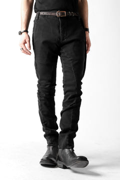 画像をギャラリービューアに読み込む, thomkrom OVER LOCKED SLIM TROUSERS / FADE STRETCH DENIM (BLACK)