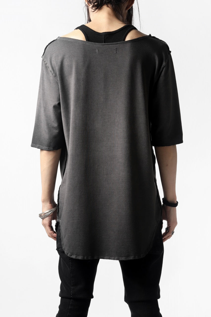 Nostra Santissima SMOOTH FIT JERSEY TOPS (REVERSE DYED / GREY)