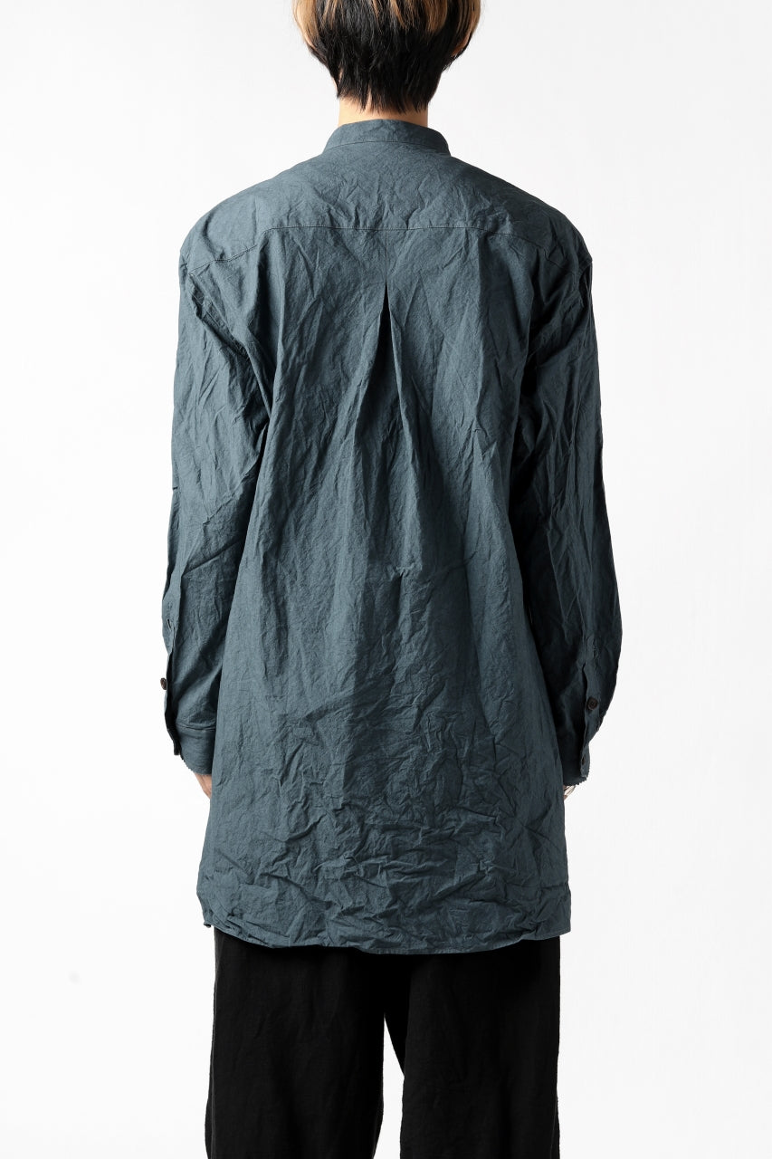 画像をギャラリービューアに読み込む, YUTA MATSUOKA semi long shirts / triple wash typewriter (light blue)