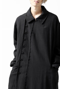 画像をギャラリービューアに読み込む, KLASICA HM-C DOUBLE BREASTED COAT / MONOTONE HOUND TOOTH (BLACK)