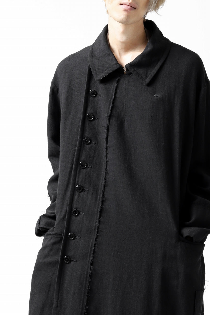 画像をギャラリービューアに読み込む, KLASICA HM-C DOUBLE BREASTED COAT / MONOTONE HOUND TOOTH (BLACK)