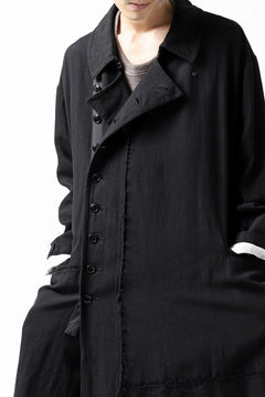 画像をギャラリービューアに読み込む, KLASICA HM-C DOUBLE BREASTED COAT / MONOTONE HOUND TOOTH (BLACK)