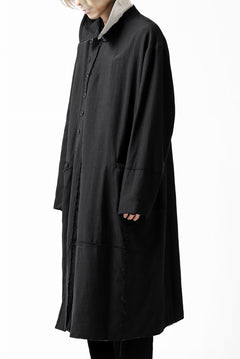 画像をギャラリービューアに読み込む, KLASICA HM-C DOUBLE BREASTED COAT / MONOTONE HOUND TOOTH (BLACK)