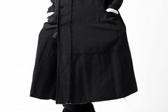 画像をギャラリービューアに読み込む, KLASICA HM-C DOUBLE BREASTED COAT / MONOTONE HOUND TOOTH (BLACK)