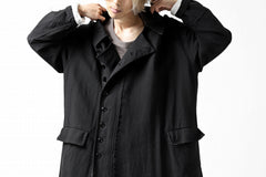 画像をギャラリービューアに読み込む, KLASICA HM-C DOUBLE BREASTED COAT / MONOTONE HOUND TOOTH (BLACK)