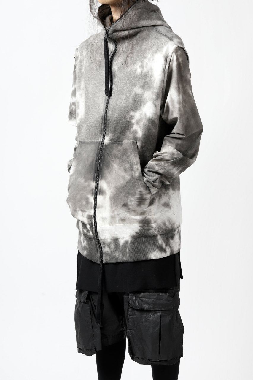 画像をギャラリービューアに読み込む, thomkrom DYEING SWITCH ZIPPER HOODIE (MARBLE)