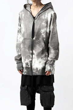 画像をギャラリービューアに読み込む, thomkrom DYEING SWITCH ZIPPER HOODIE (MARBLE)