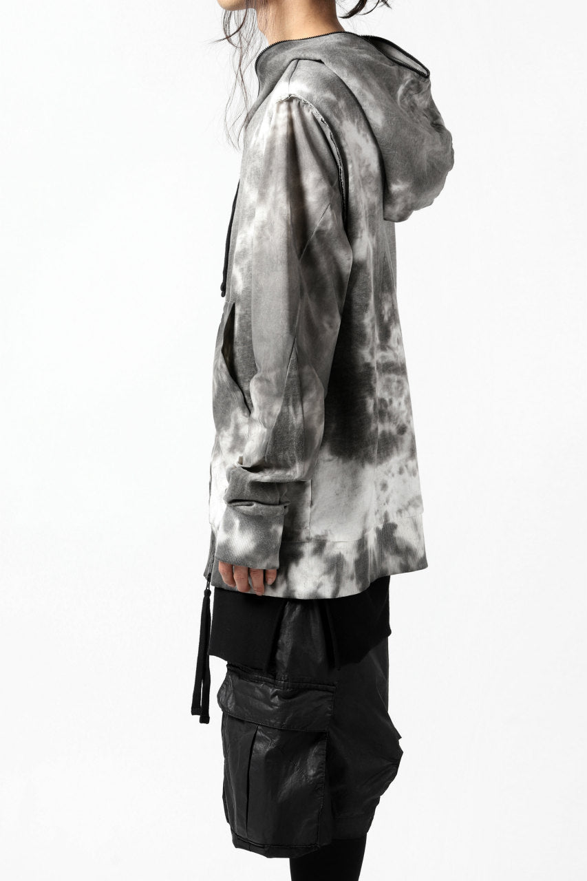 画像をギャラリービューアに読み込む, thomkrom DYEING SWITCH ZIPPER HOODIE (MARBLE)