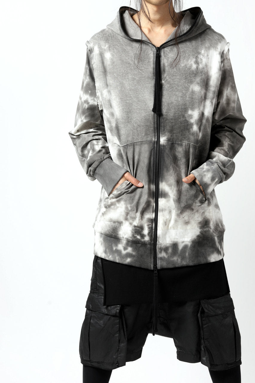 画像をギャラリービューアに読み込む, thomkrom DYEING SWITCH ZIPPER HOODIE (MARBLE)