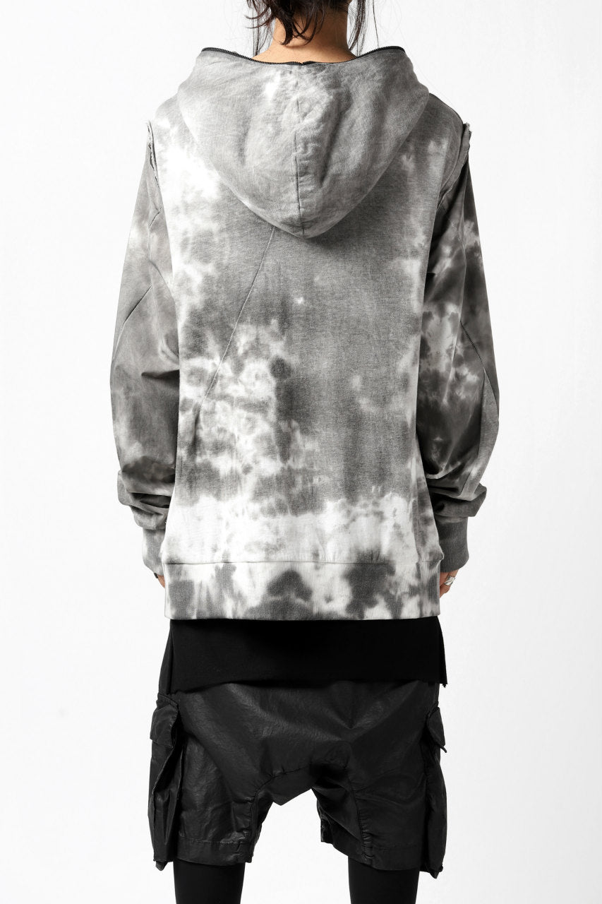 画像をギャラリービューアに読み込む, thomkrom DYEING SWITCH ZIPPER HOODIE (MARBLE)