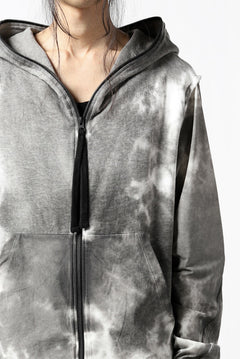 画像をギャラリービューアに読み込む, thomkrom DYEING SWITCH ZIPPER HOODIE (MARBLE)