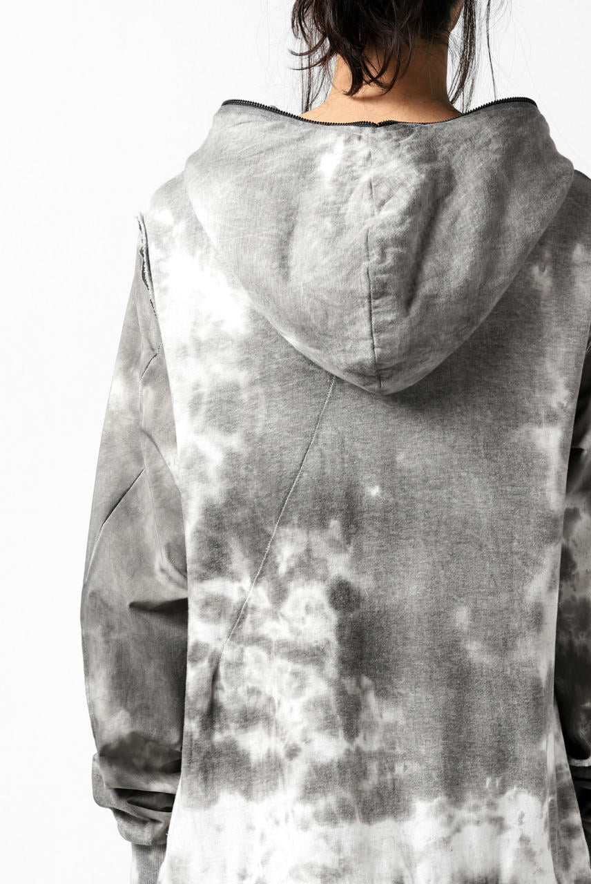 画像をギャラリービューアに読み込む, thomkrom DYEING SWITCH ZIPPER HOODIE (MARBLE)