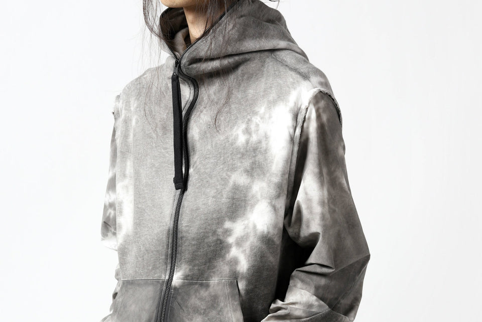 画像をギャラリービューアに読み込む, thomkrom DYEING SWITCH ZIPPER HOODIE (MARBLE)