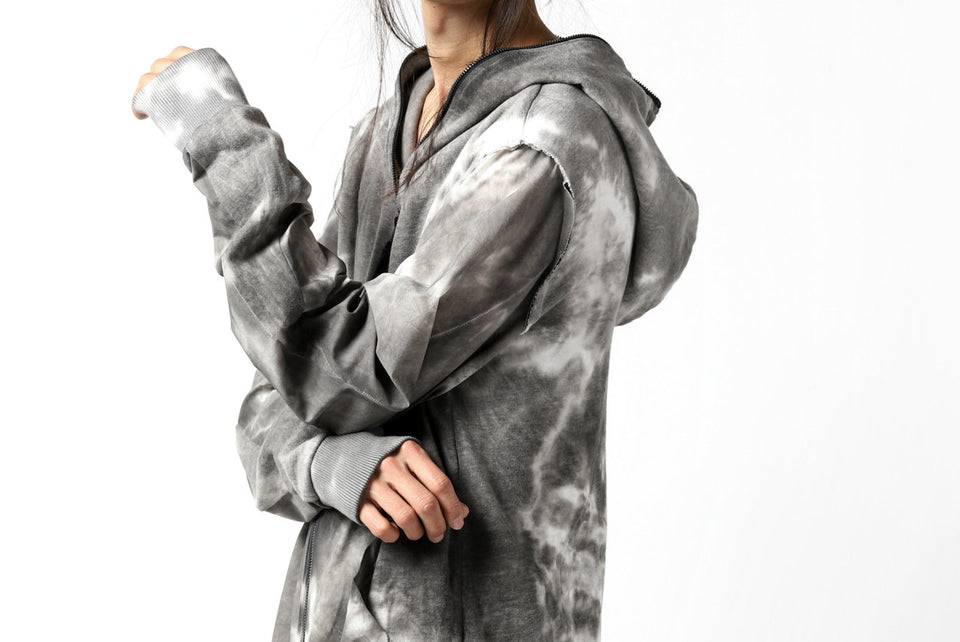 画像をギャラリービューアに読み込む, thomkrom DYEING SWITCH ZIPPER HOODIE (MARBLE)