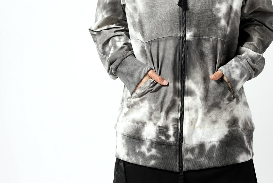 画像をギャラリービューアに読み込む, thomkrom DYEING SWITCH ZIPPER HOODIE (MARBLE)