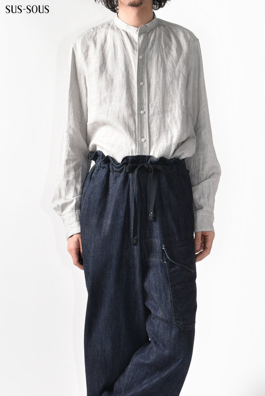 Load image into Gallery viewer, sus-sous officer shirt / C100 chambray (INDIGO)