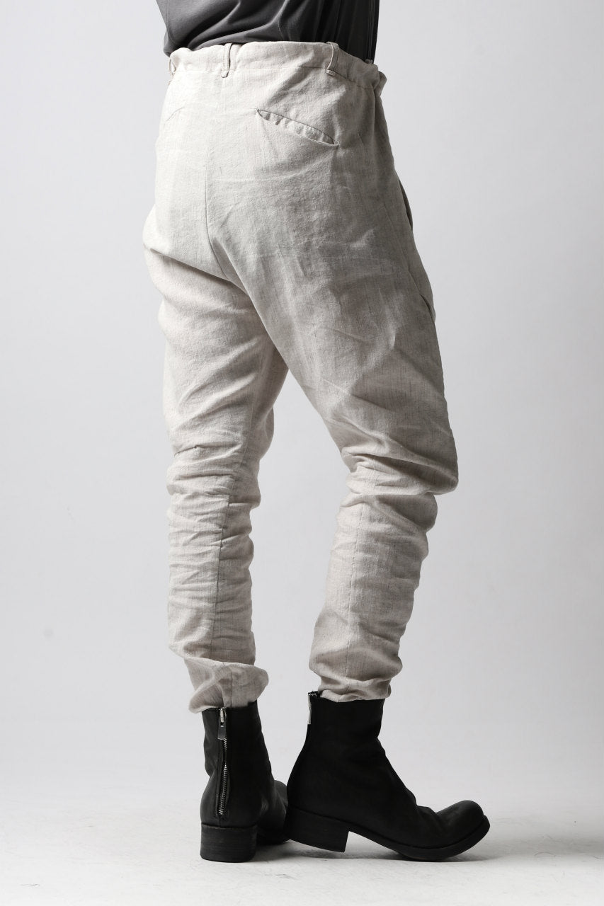 画像をギャラリービューアに読み込む, masnada PANTA BAGGY VAN 6POCKETS / CRUMPLED LINEN COTTON (CHALK)