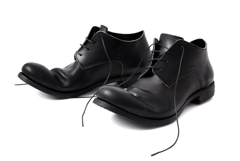 画像をギャラリービューアに読み込む, prtl x 4R4s exclusive derby shoes / Harness No Glaze Leather &quot;No3-6&quot; (BLACK)