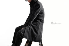 Load image into Gallery viewer, blackcrow standcollar tailorcoat (wool dark check)