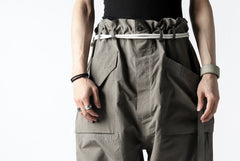 画像をギャラリービューアに読み込む, ISAMU KATAYAMA BACKLASH WIDE TAPERED PANTS / SALT SHRINKAGE TYPEWRITER CLOTH
