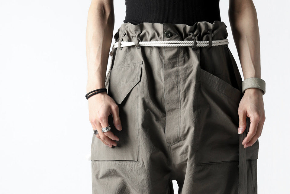 画像をギャラリービューアに読み込む, ISAMU KATAYAMA BACKLASH WIDE TAPERED PANTS / SALT SHRINKAGE TYPEWRITER CLOTH