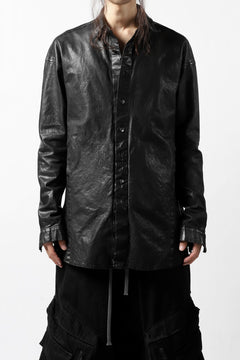 Load image into Gallery viewer, ISAMU KATAYAMA BACKLASH RELAXY LEATHER SHIRT-JACKET / ITALY SHOULDER 0.6mm