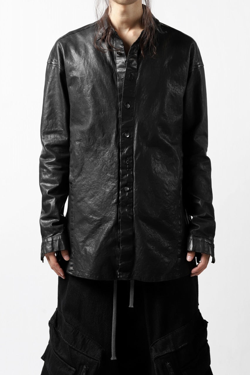 Load image into Gallery viewer, ISAMU KATAYAMA BACKLASH RELAXY LEATHER SHIRT-JACKET / ITALY SHOULDER 0.6mm